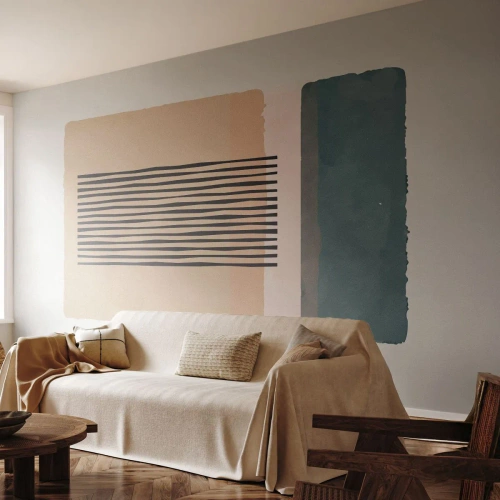 Fotomural Premium Canvas - Todo en orden - Abstracción, Gráficos, Minimalismo - 300x210 cm