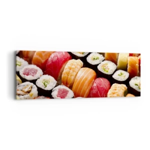 Cuadro sobre lienzo - Impresión de Imagen - Colores y sabores de Asia - 90x30 cm