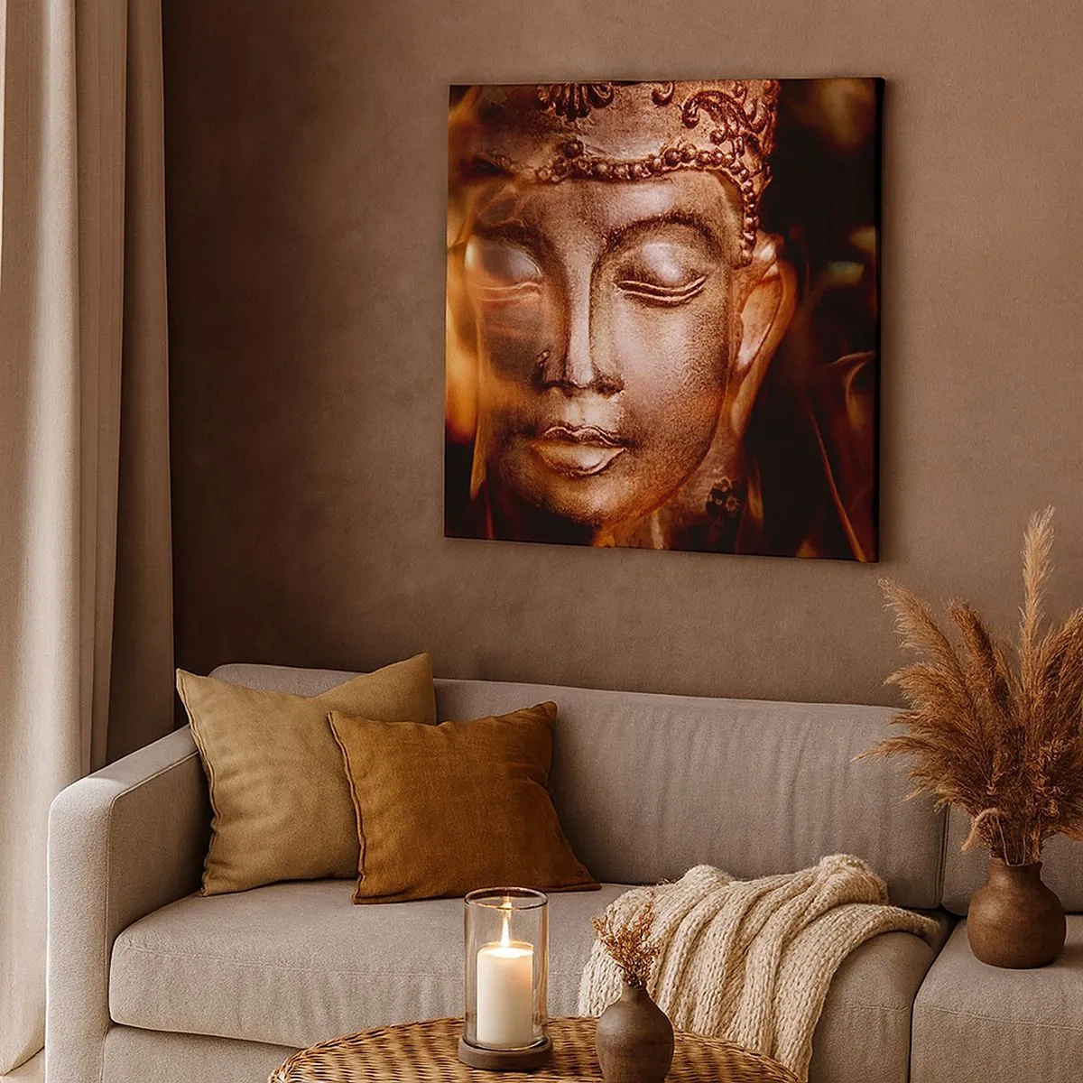 Cuadro sobre lienzo - Impresión de Imagen - Solo existe el aquí y el ahora - 30x30 cm