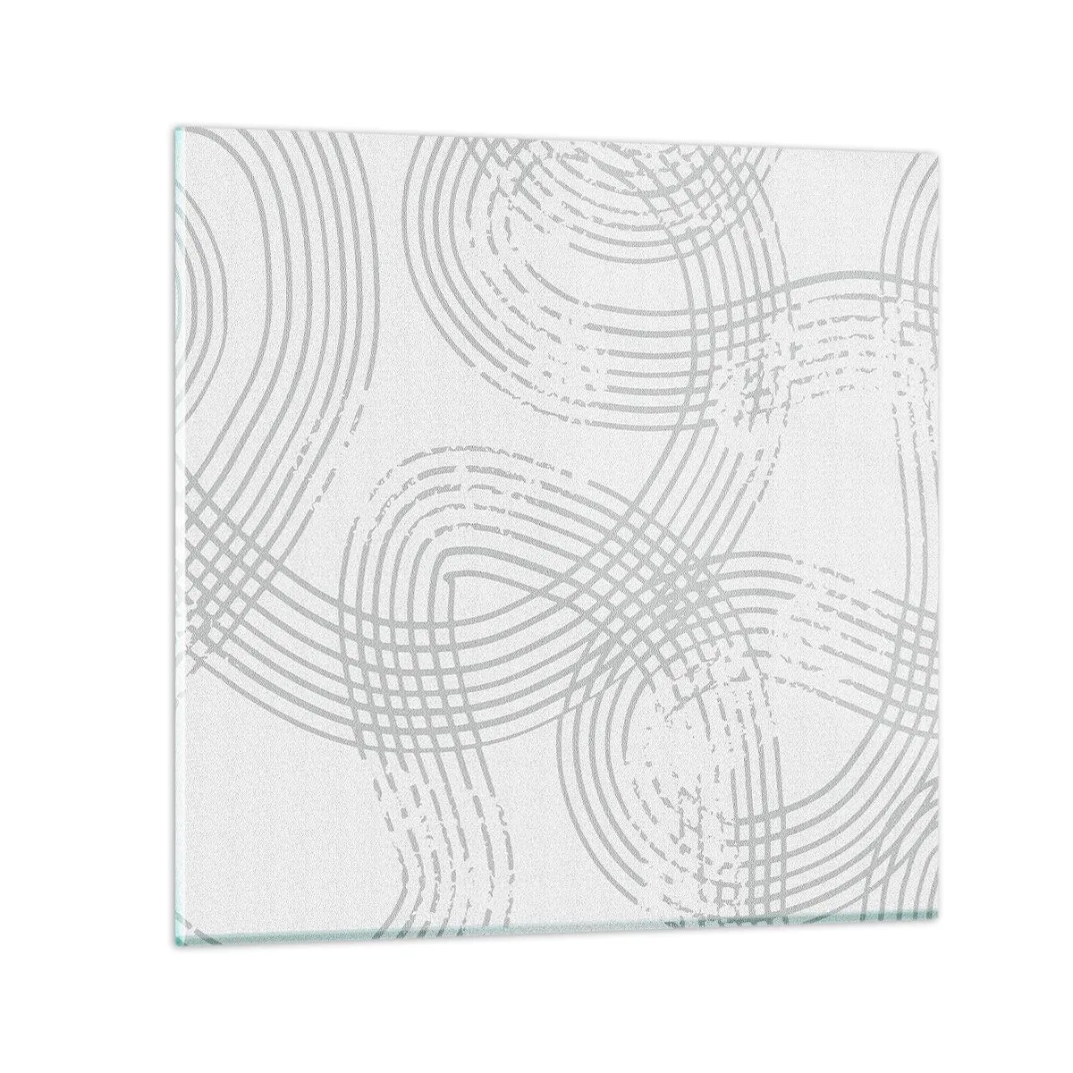 Cuadro sobre vidrio - Impresiones sobre Vidrio - No hay camino recto - 30x30 cm