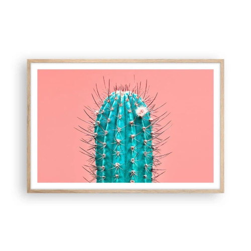 Póster en marco roble claro - Se mira, pero no se toca - 91x61 cm