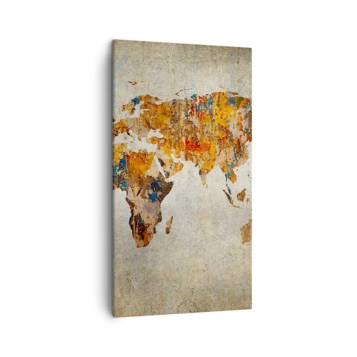Cuadro sobre lienzo - Impresión de Imagen - Un mundo verdaderamente grande - 45x80 cm