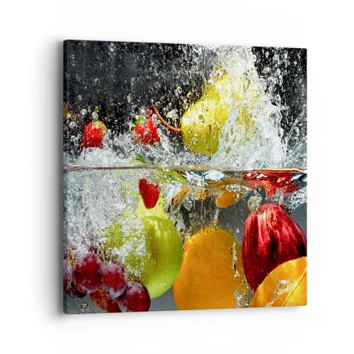 Cuadro sobre lienzo - Impresión de Imagen - Refresco afrutado - 40x40 cm