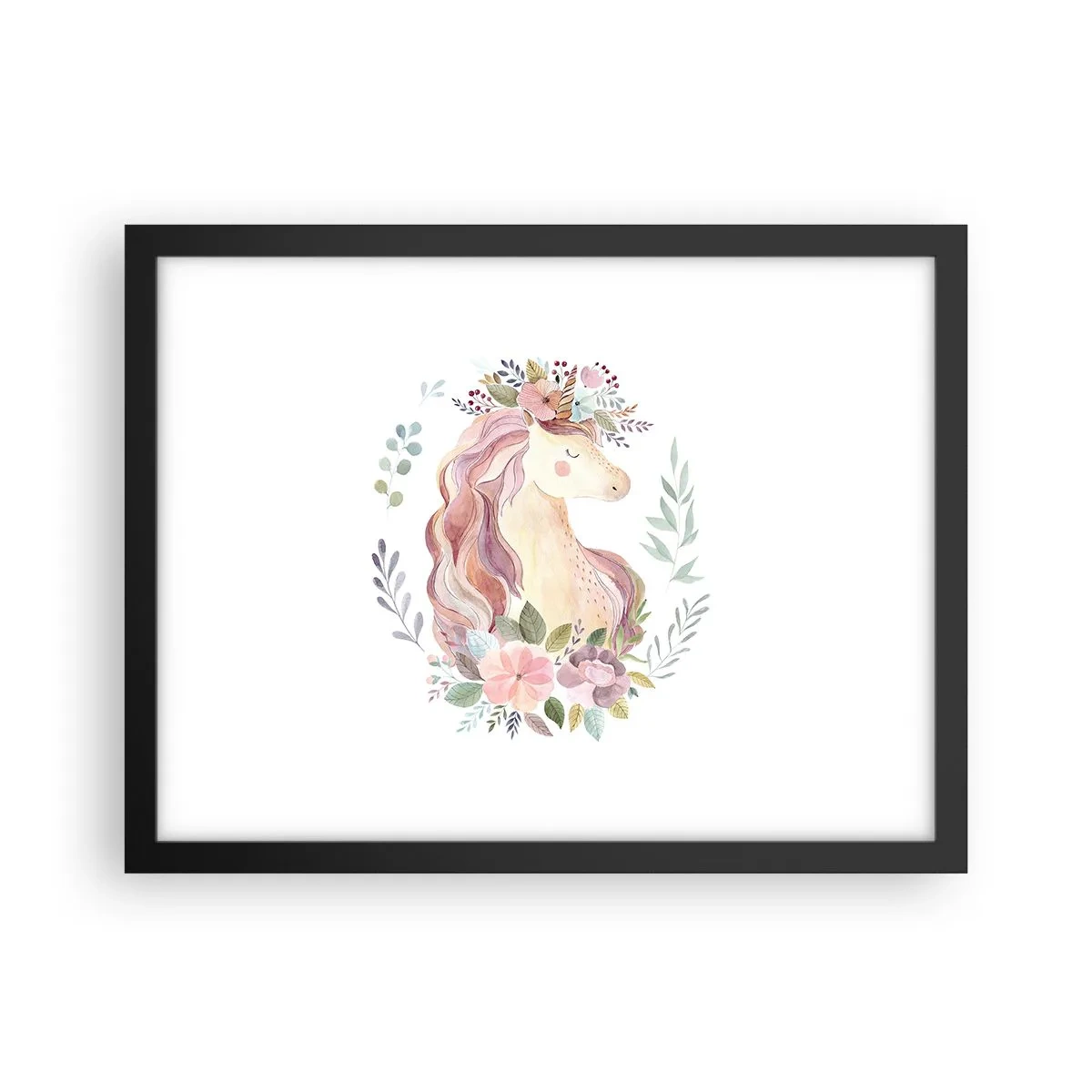 Póster en marco negro - Una invitación al mundo de los cuentos de hadas - 40x30 cm