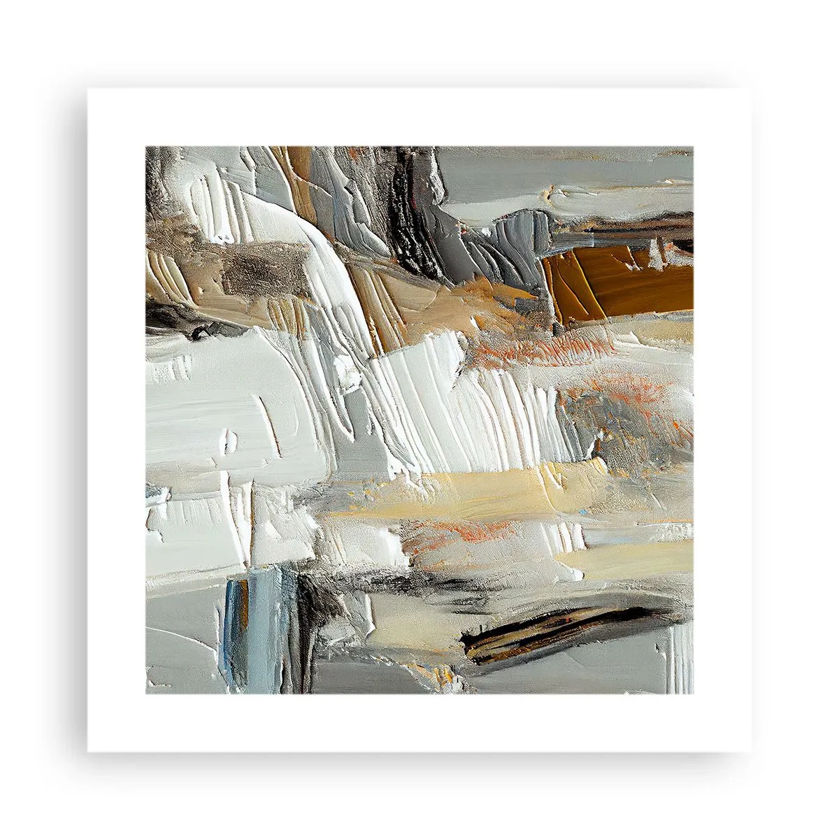 Póster - Estratificación de colores - 40x40 cm