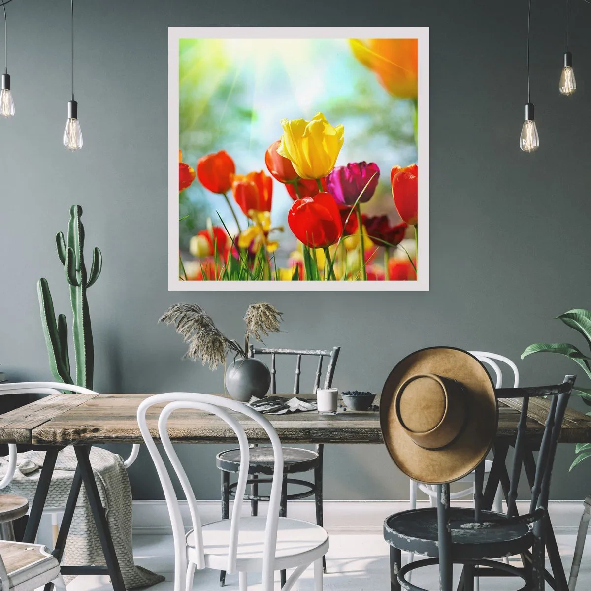 Póster - Todos los tonos del sol - 40x40 cm