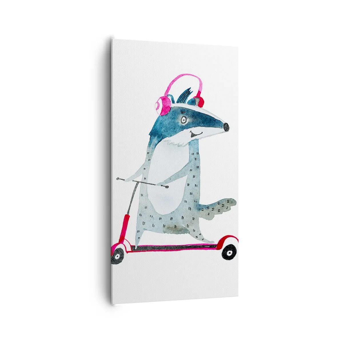 Cuadro sobre lienzo - Impresión de Imagen - Alegrías de tejón - 65x120 cm