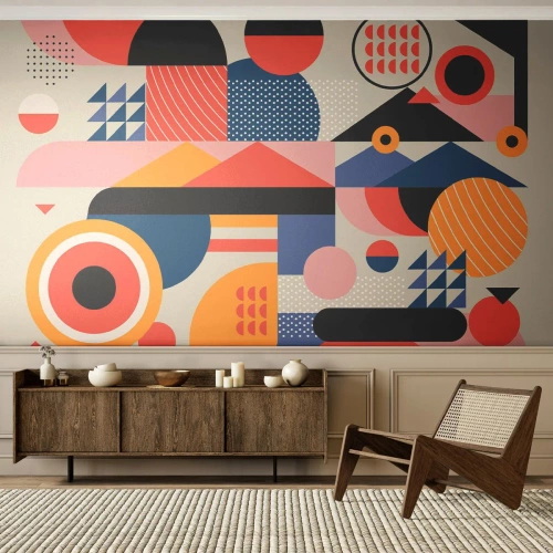 Fotomural Premium Canvas - Composición: juegos - Abstracción, Vector, Moderno - 300x210 cm