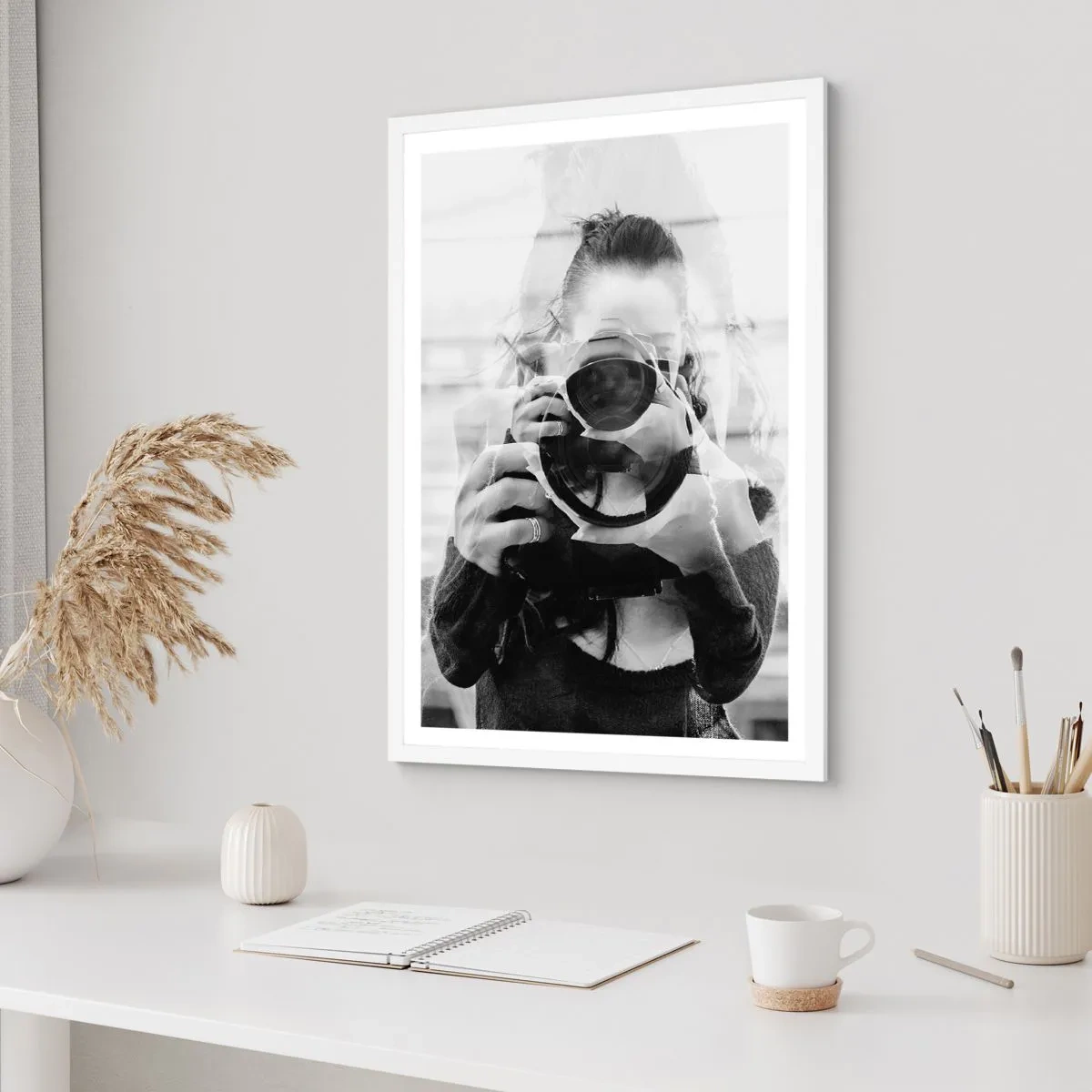 Póster en marco blanco - Creador y creación - 40x50 cm