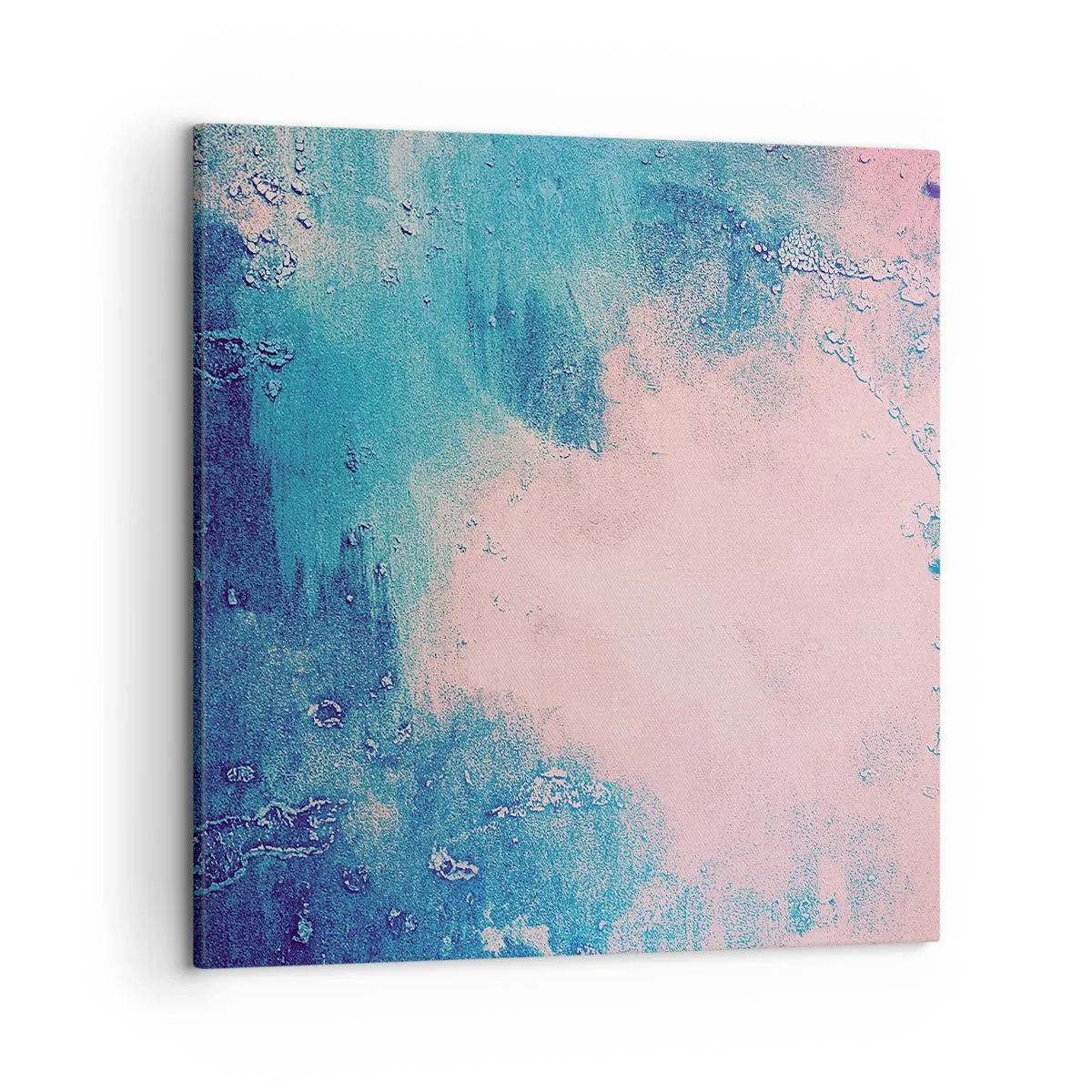 Cuadro sobre lienzo - Impresión de Imagen - Abrazo azul - 50x50 cm