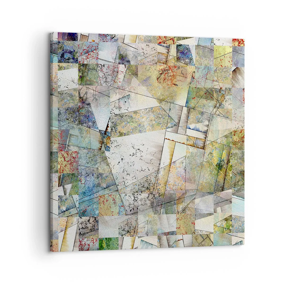 Cuadro sobre lienzo - Impresión de Imagen - Remodelación geométrica - 50x50 cm