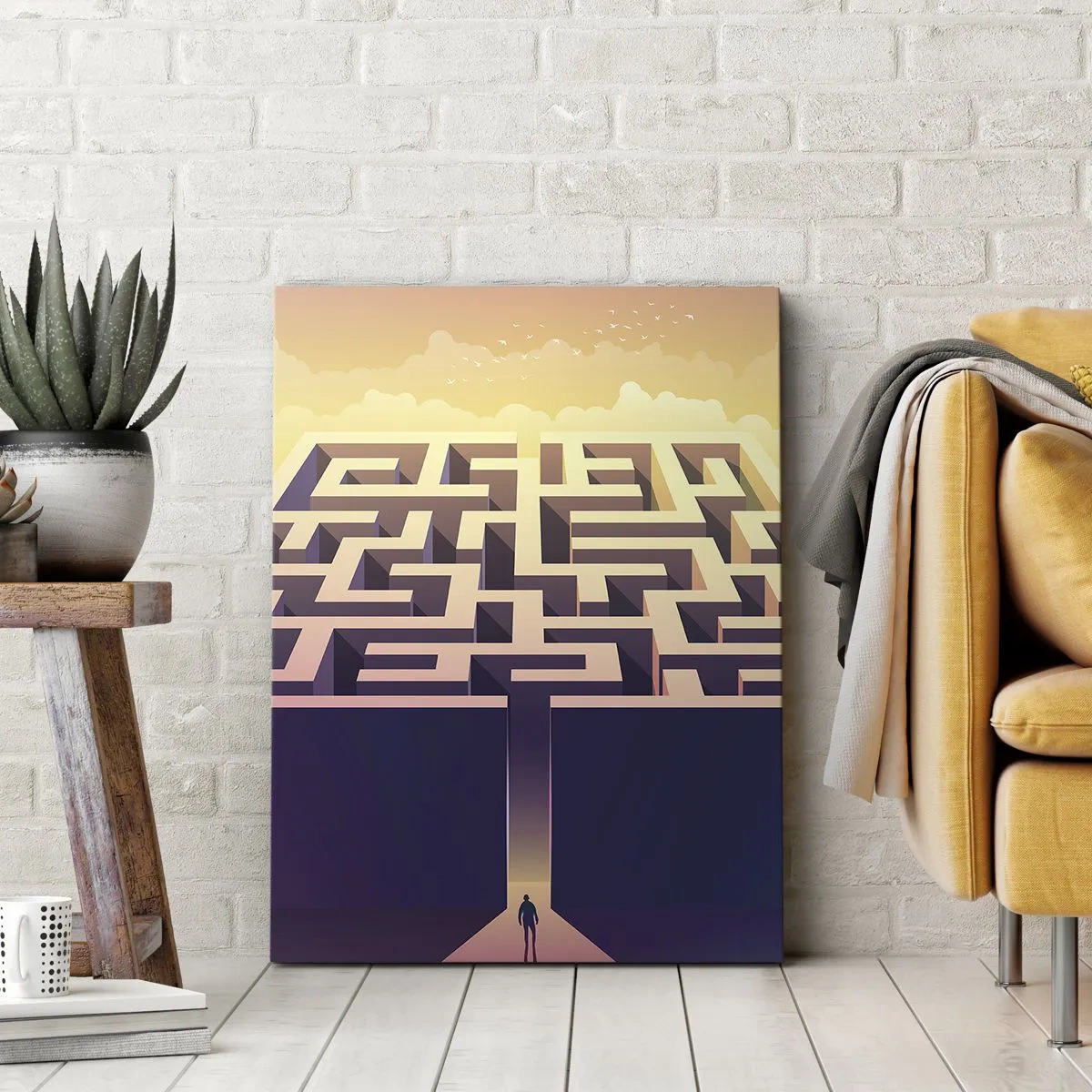 Cuadro sobre lienzo - Impresión de Imagen - Momento de tomar decisiones - 70x100 cm