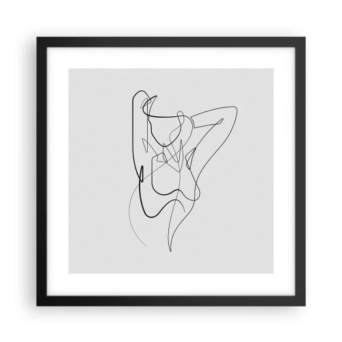 Póster en marco negro - Realmente, tal y como eres - 40x40 cm