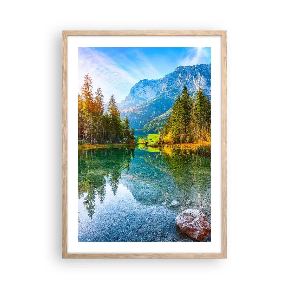 Póster en marco roble claro - La dulzura del otoño - 50x70 cm