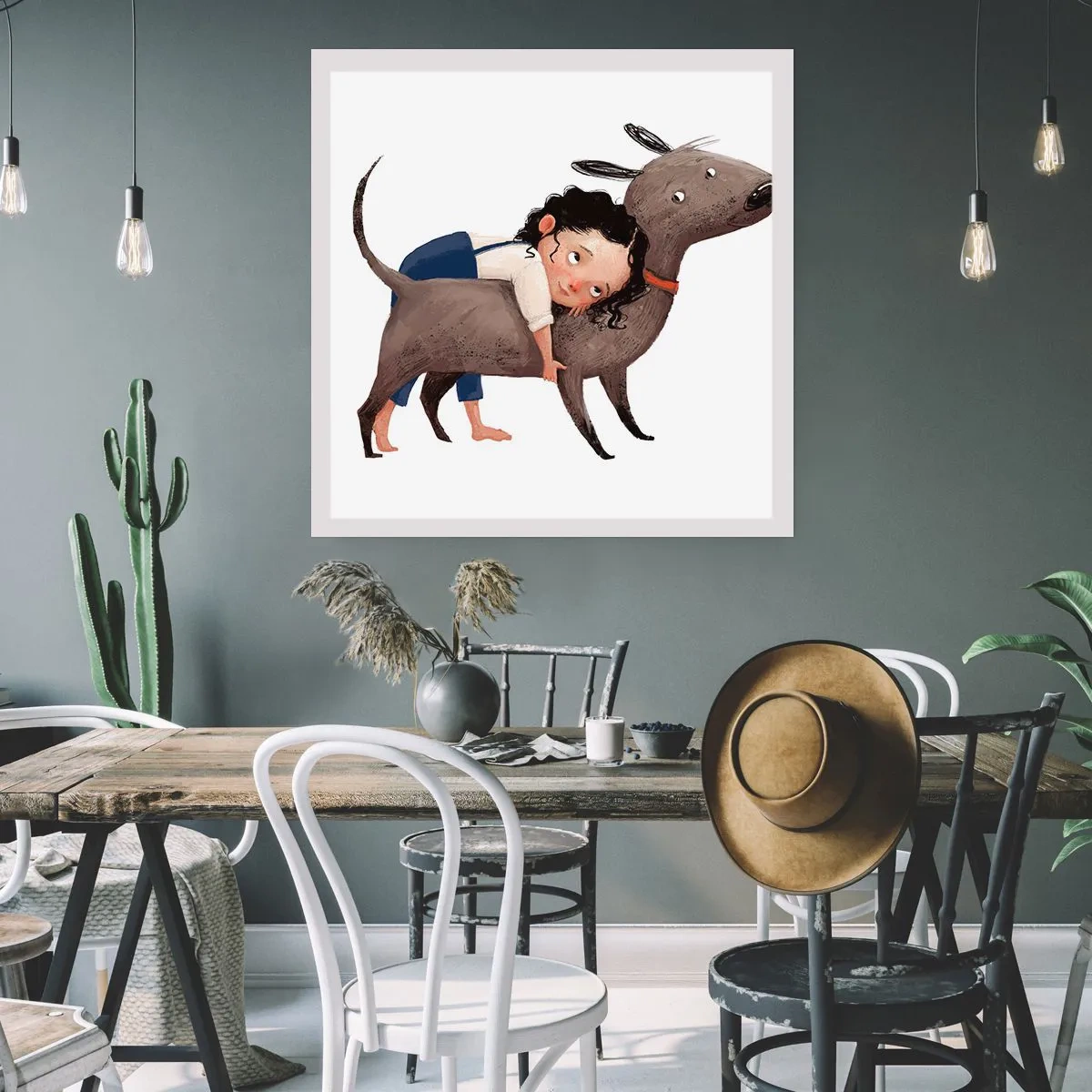 Póster - Mejores amigos - 50x50 cm