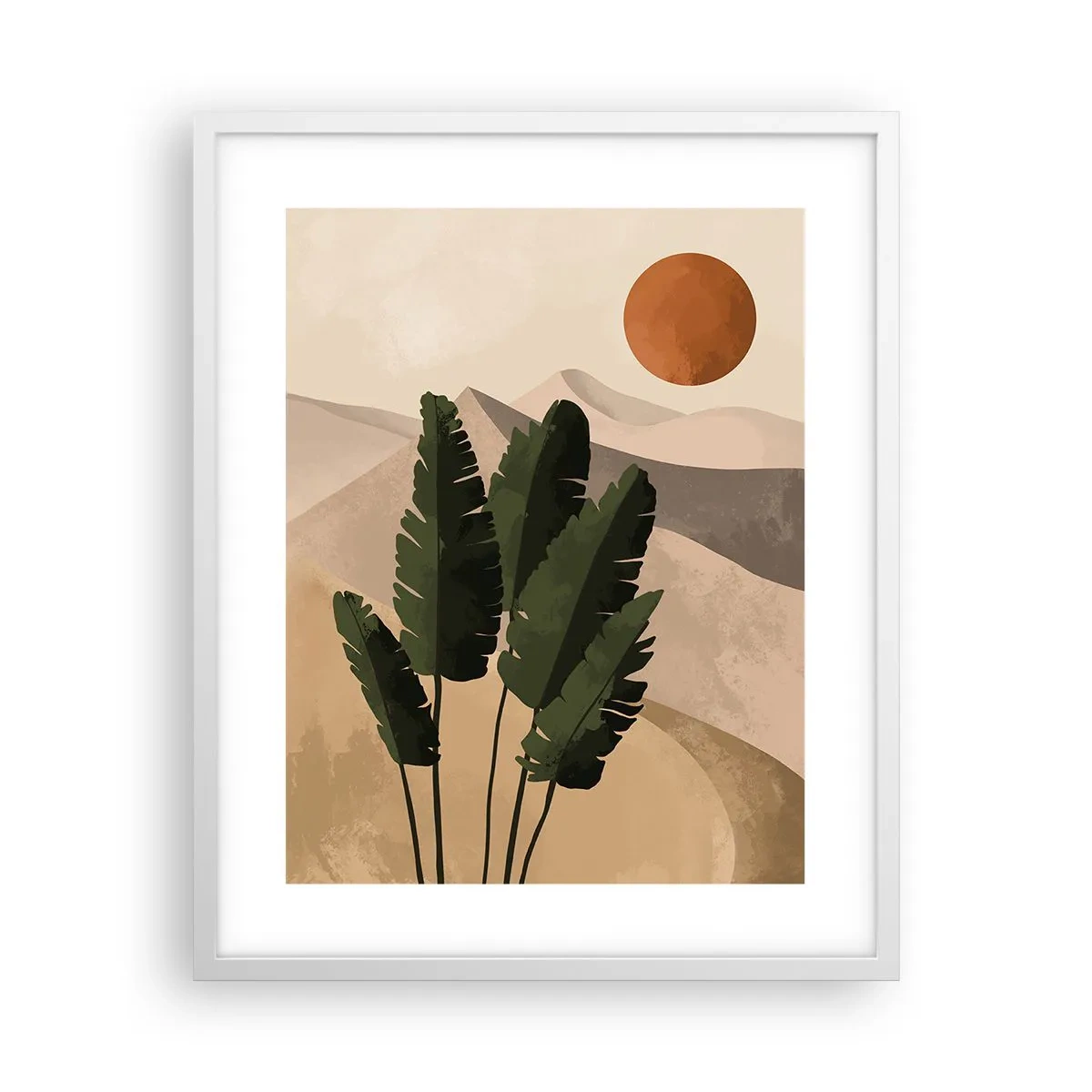 Póster en marco blanco - El triunfo de la vida - 40x50 cm