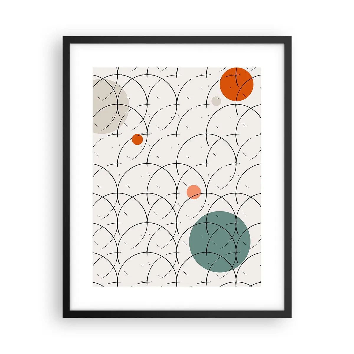 Póster en marco negro - Con espíritu pop-art - 40x50 cm