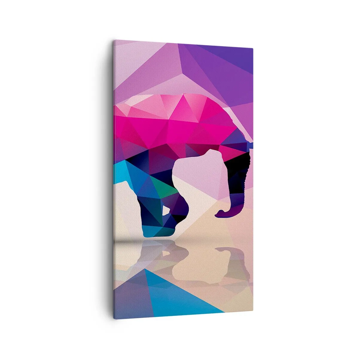 Cuadro sobre lienzo - Impresión de Imagen - Dinosaurio de cristal - 45x80 cm