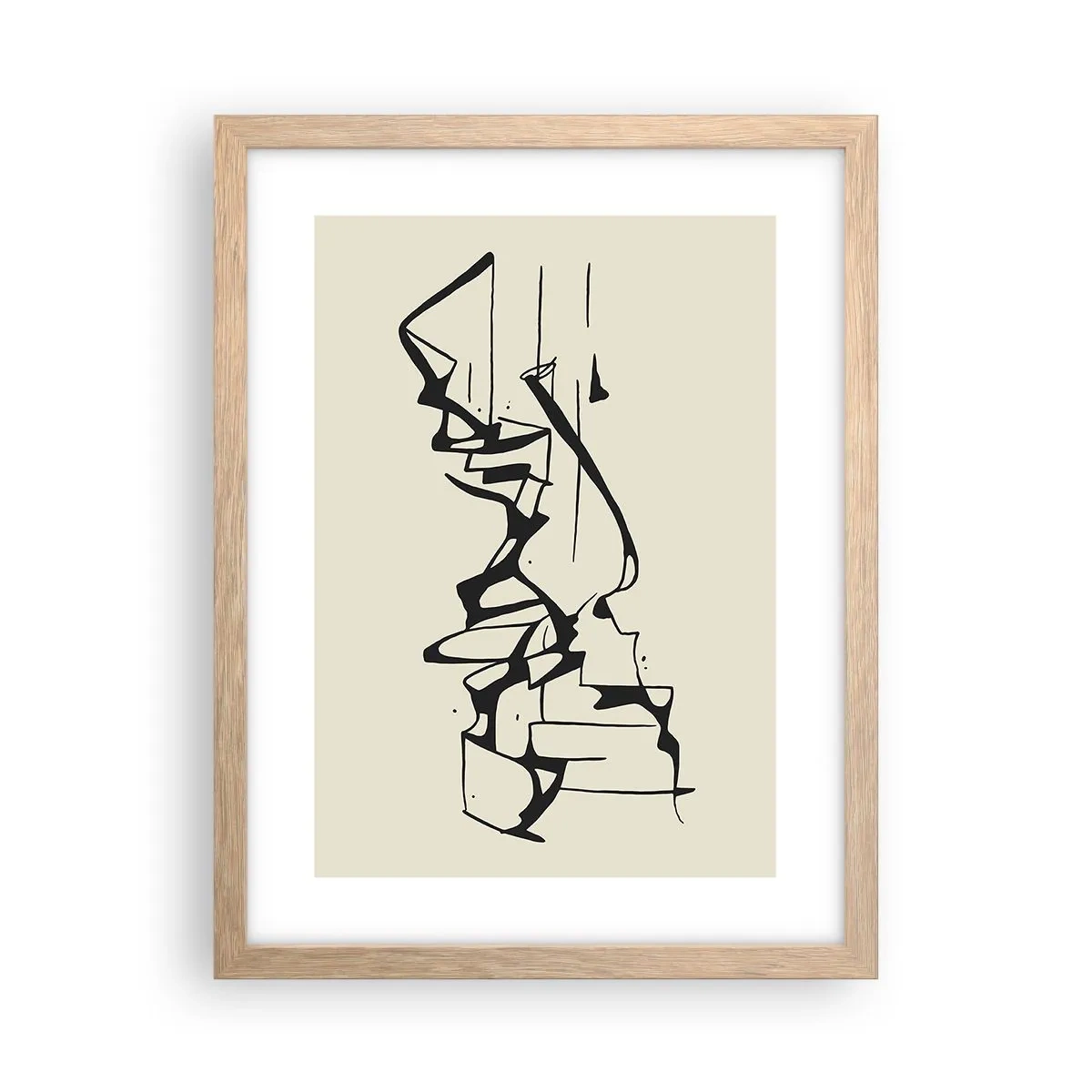 Póster en marco roble claro - Tal vez sea un paisaje - 30x40 cm