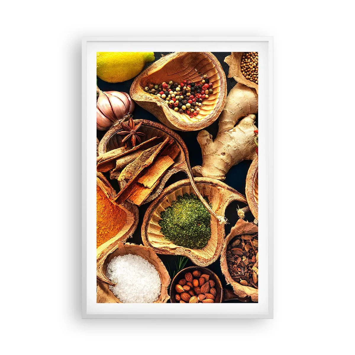 Póster en marco blanco - Toma lo que quieras - 61x91 cm