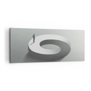 Cuadro sobre lienzo - Impresión de Imagen - Ser sabio no es una labor sencilla - 100x40 cm