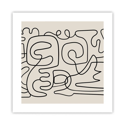 Póster - El camino correcto - 40x40 cm