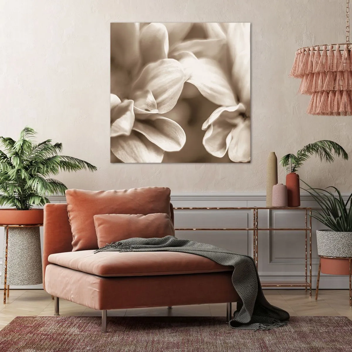 Cuadro sobre lienzo - Impresión de Imagen - Suave como una sonrisa - 40x40 cm