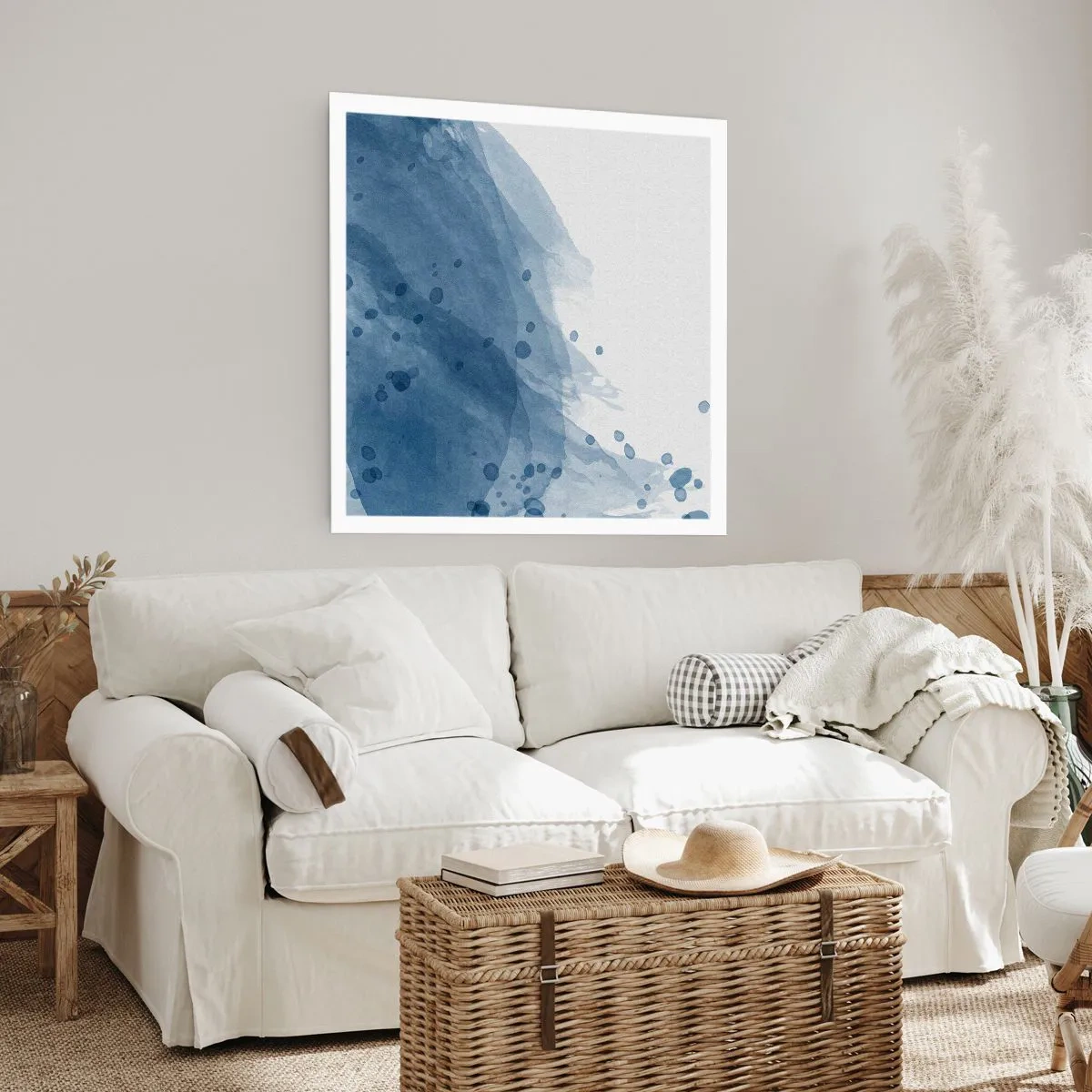 Póster - Tul azul - 30x30 cm