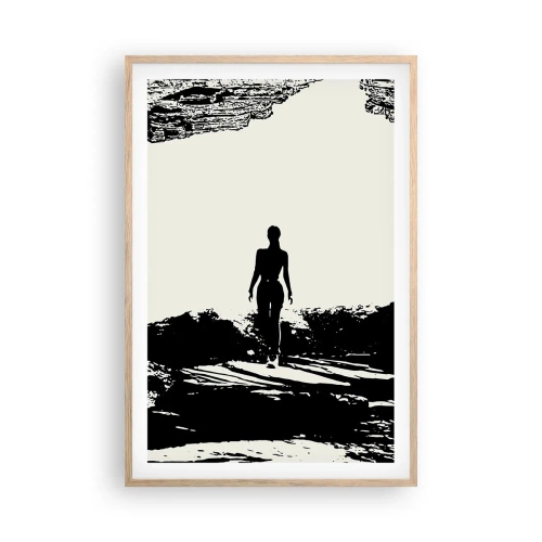 Póster en marco roble claro - Una nueva mirada - 61x91 cm