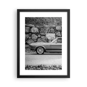 Póster en marco negro - Una leyenda de los años 60 - 30x40 cm