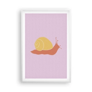 Póster en marco blanco - No hay prisa - 61x91 cm