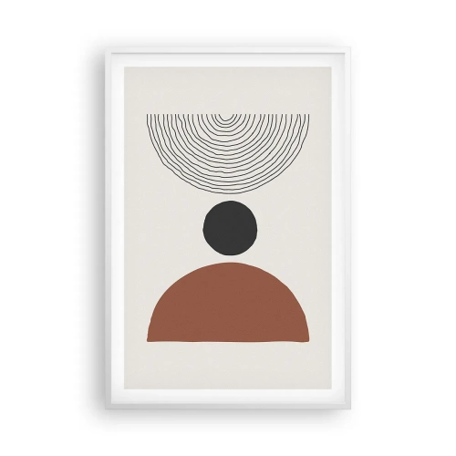 Póster en marco blanco - En el centro de la atención - 61x91 cm