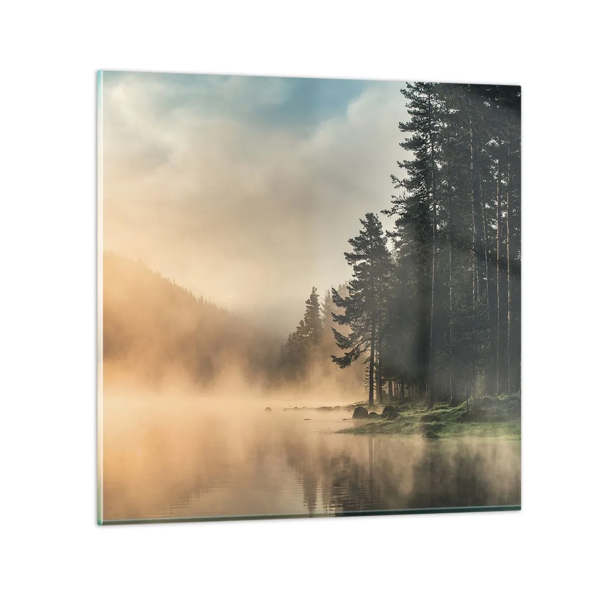 Cuadro sobre vidrio - Impresiones sobre Vidrio - El nacimiento de un día - 60x60 cm