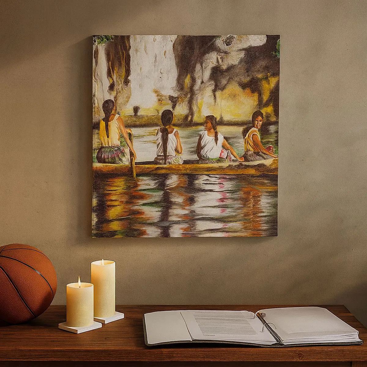 Cuadro sobre lienzo - Impresión de Imagen - En un paraíso polinesio - 30x30 cm