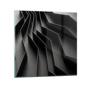 Cuadro sobre vidrio - Impresiones sobre Vidrio - Orden espacial - 40x40 cm