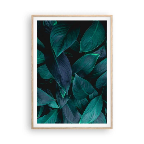 Póster en marco roble claro - El propio verde - 70x100 cm
