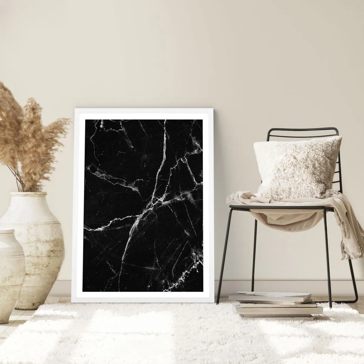 Póster en marco blanco - La vida secreta de la piedra - 61x91 cm
