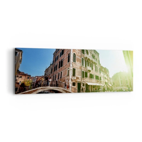 Cuadro sobre lienzo - Impresión de Imagen - Venecia - Amore Mio - 90x30 cm