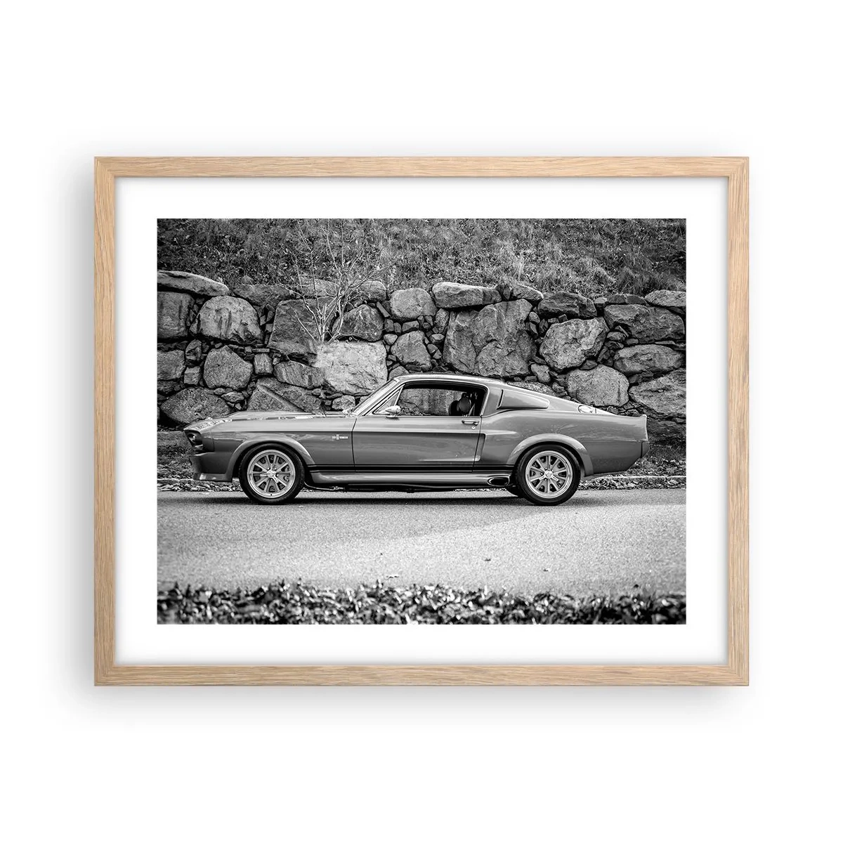 Póster en marco roble claro - Una leyenda de los años 60 - 50x40 cm