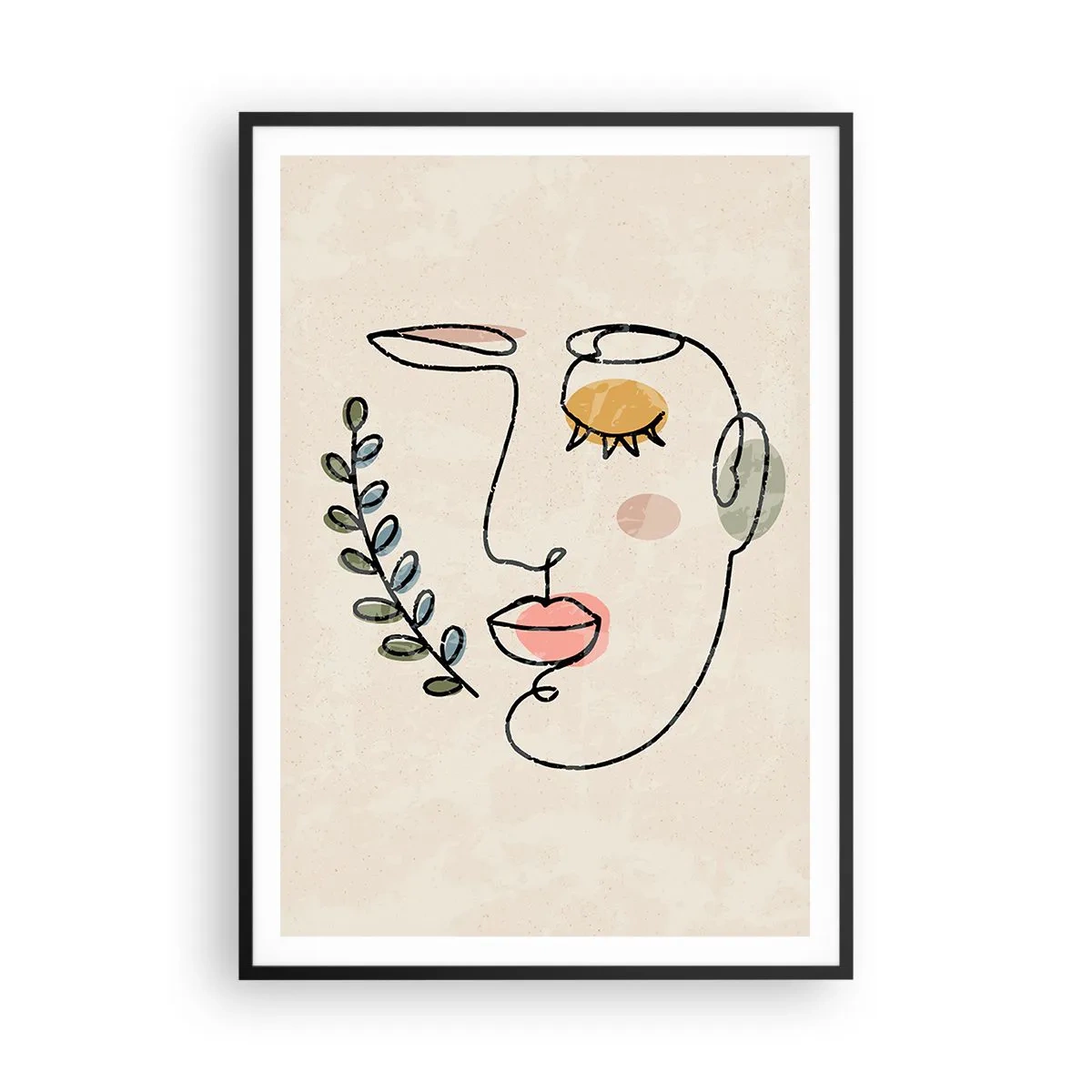 Póster en marco negro - Calma encontrada - 70x100 cm