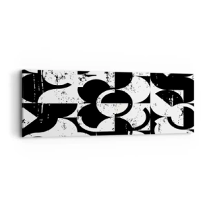 Cuadro sobre lienzo - Impresión de Imagen - El blanco es blanco y el negro es negro - 90x30 cm