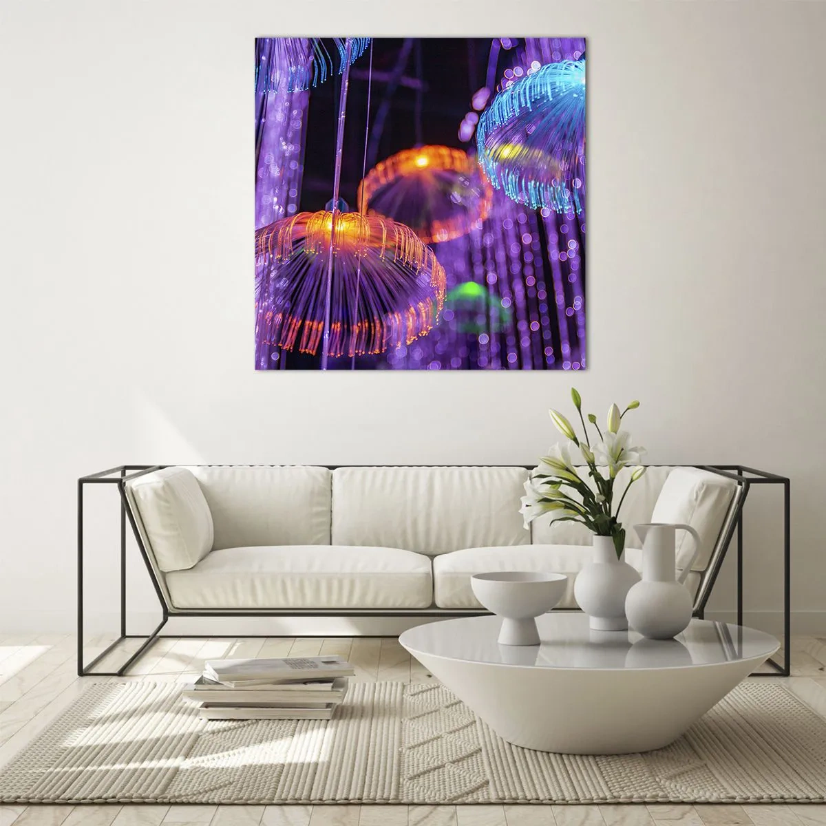 Cuadro sobre vidrio - Impresiones sobre Vidrio - Fuente luminosa - 70x70 cm