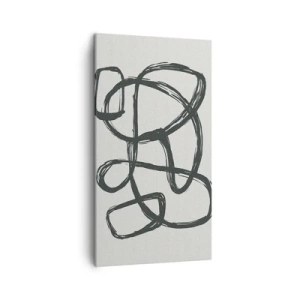 Cuadro sobre lienzo - Impresión de Imagen - Abstracción en bucle - 45x80 cm