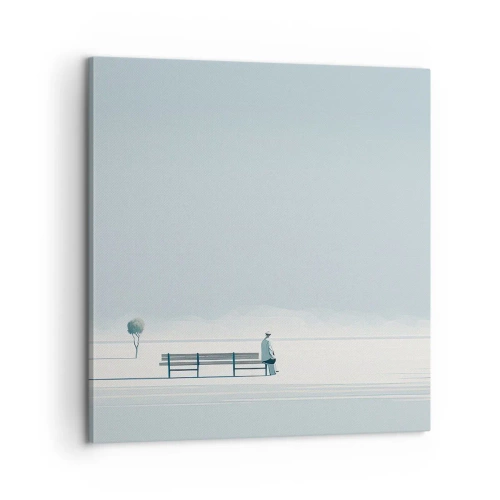 Cuadro sobre lienzo - Impresión de Imagen - Sí, estoy esperando - 60x60 cm