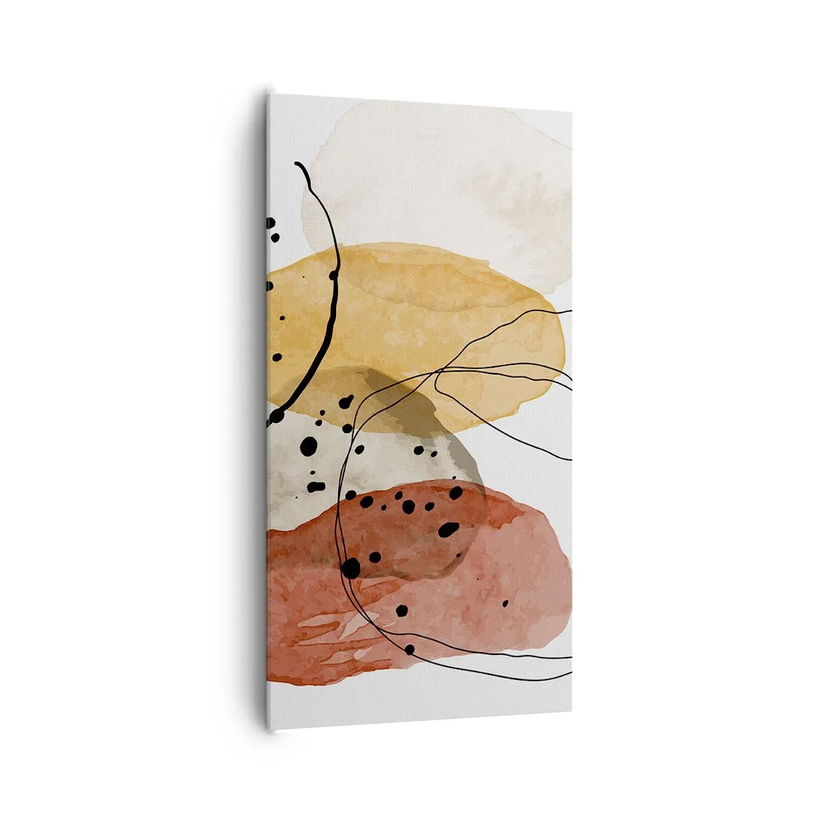 Cuadro sobre lienzo - Impresión de Imagen - Líneas y transparencias - 65x120 cm