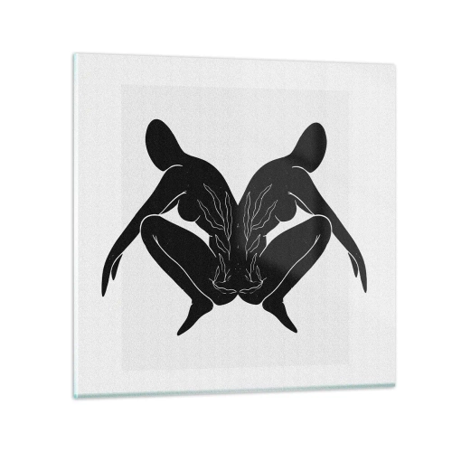 Cuadro sobre vidrio - Impresiones sobre Vidrio - Un alma compartida - 30x30 cm