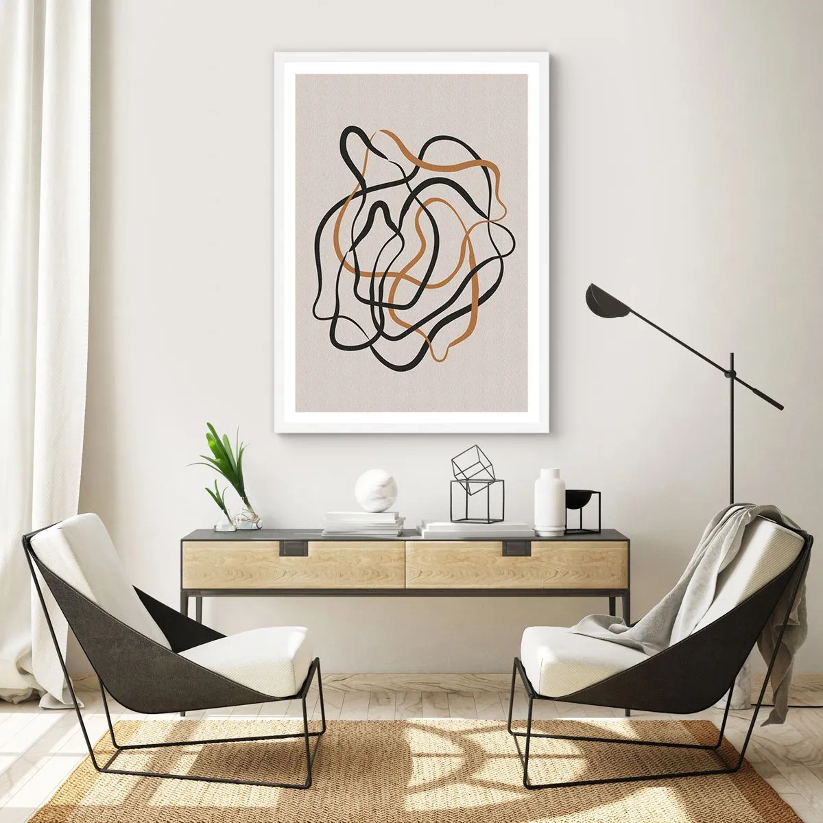 Póster en marco blanco - Todo ha salido mal - 61x91 cm