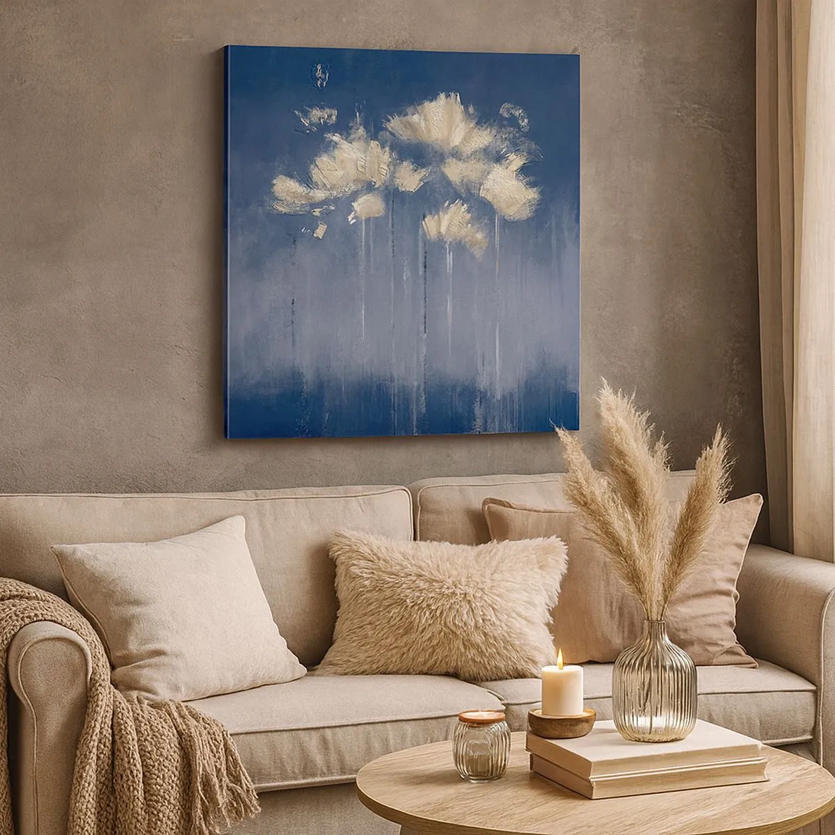 Cuadro sobre lienzo - Impresión de Imagen - Como pétalos al viento - 30x30 cm