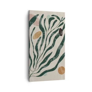 Cuadro sobre lienzo - Impresión de Imagen - Entre verdes - 45x80 cm
