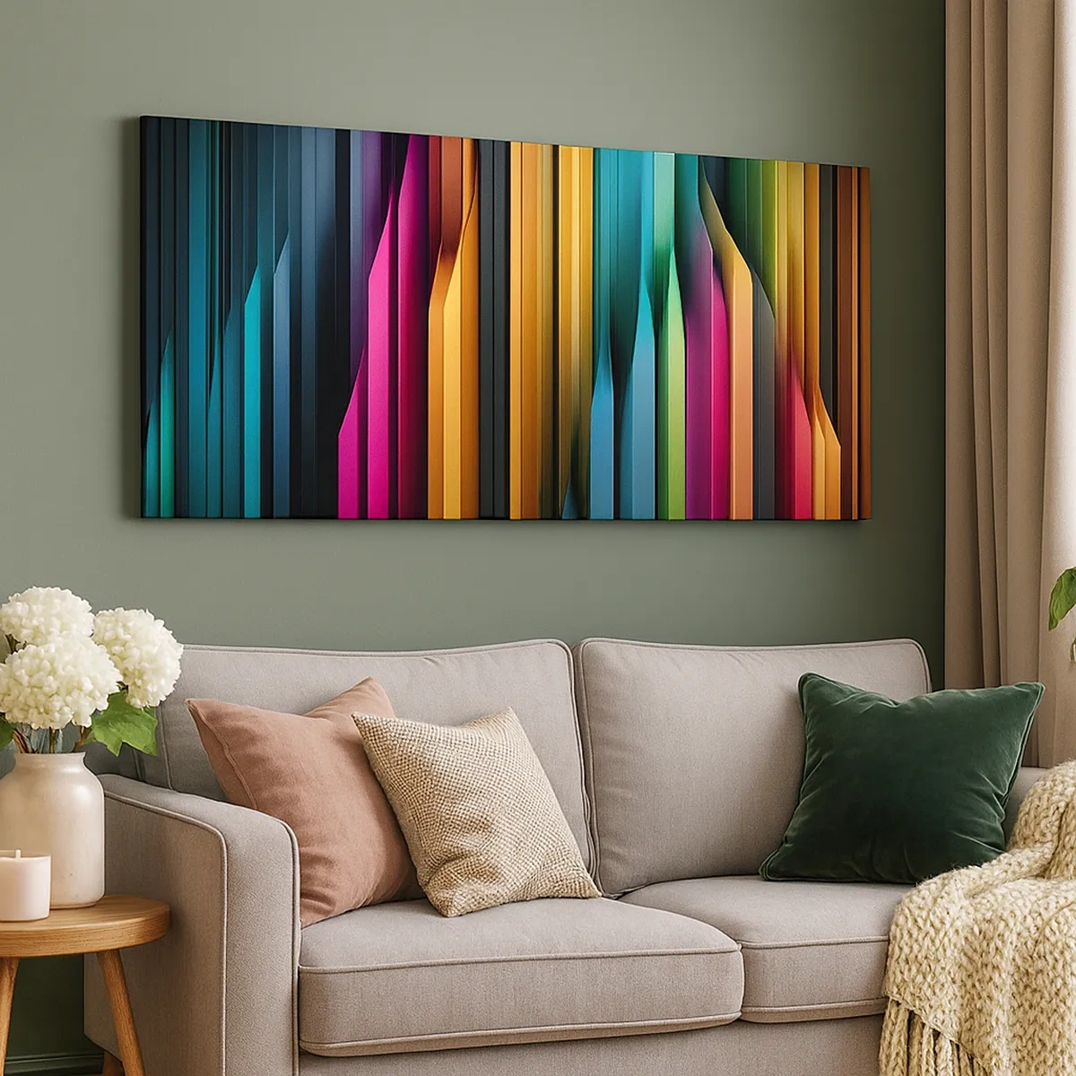 Cuadro sobre lienzo - Impresión de Imagen - Órgano luminoso - 30x30 cm